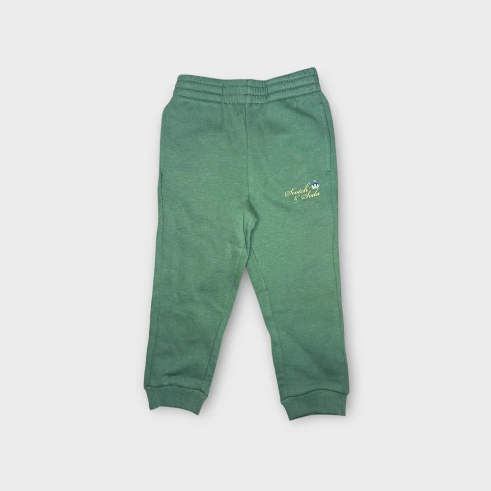 Scotch & Soda 1/4 Zip Green Fleece Pullover & Jogger Sweatpants Matching Set